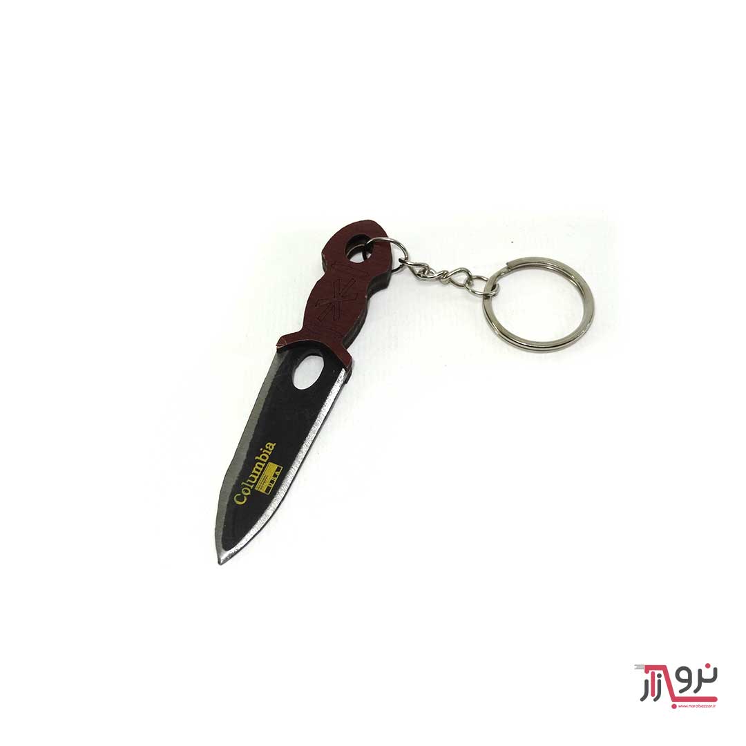 جاکلیدی-چاقو-زنجان-کلومبیا-روکش-دار-دسته-چوبی۳