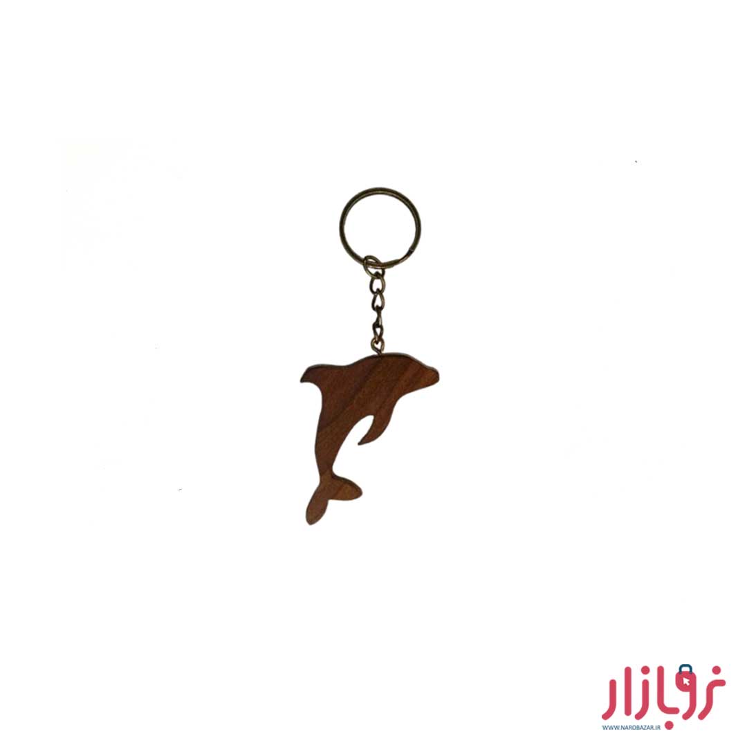 جاکلیدی-چوبی-دست-ساز-مدل-دلفین۱